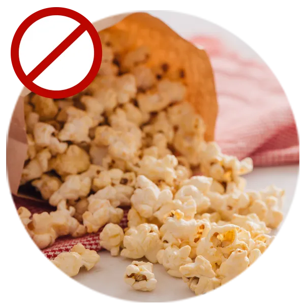 sqf nutricao alimentos nao permitidos pipoca microondas