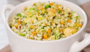 Arroz integral com frango 2